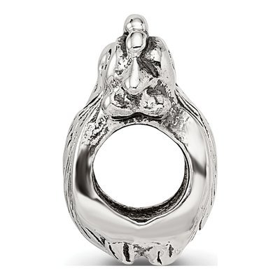 Sterling Silver Chicken Bead – view 4