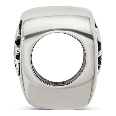 Sterling Silver Heart Bead – view 3