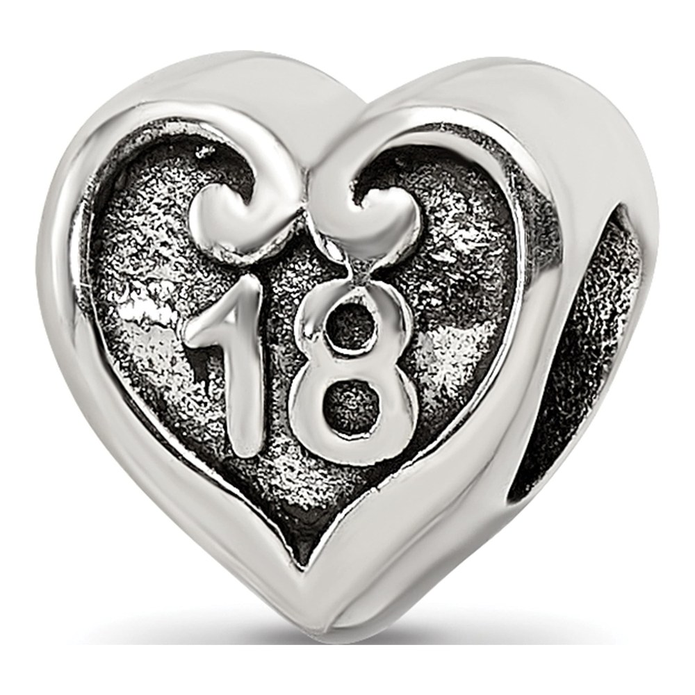 Sterling Silver Heart Bead