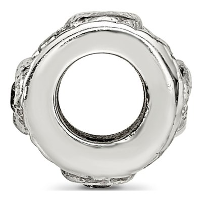 Sterling Silver CZ Rope Kids Bead – view 3