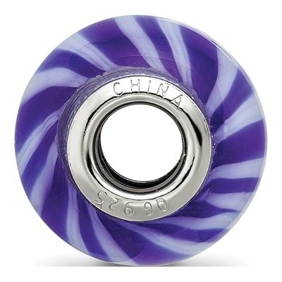 Sterling Silver Blue Glass Bead – view 3