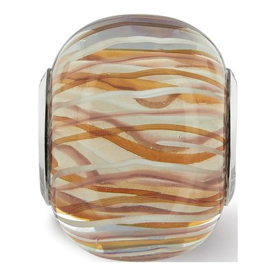 Sterling Silver Brown Glass Bead – view 7