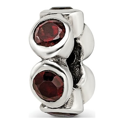 Sterling Silver CZ Bead