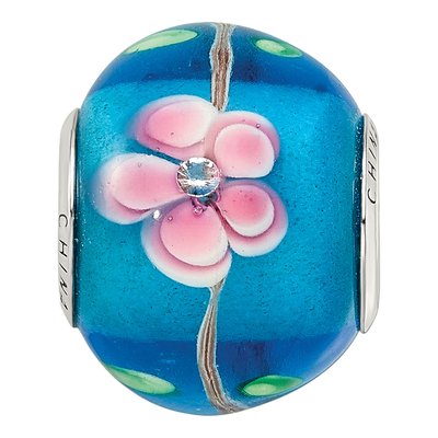 Sterling Silver CZ Glass Bead – view 4