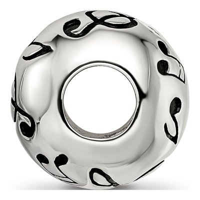 Sterling Silver Musical Notes Bead – view 3