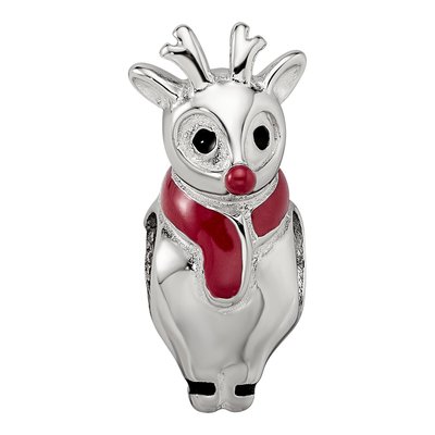Sterling Silver Rudolph Enamel Bead – view 4
