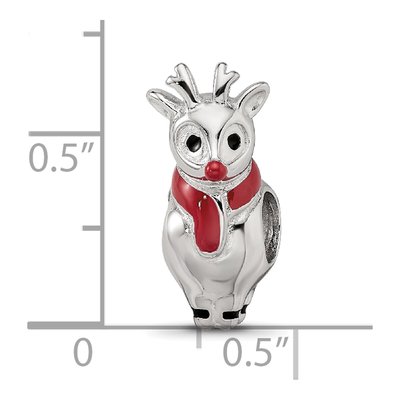 Sterling Silver Rudolph Enamel Bead – view 6