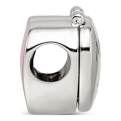Sterling Silver Crystal Marry Me Heart Bead – view 3