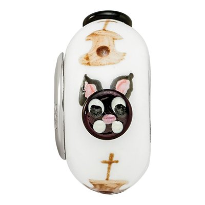 Sterling Silver Fenton Glass Bead – view 4