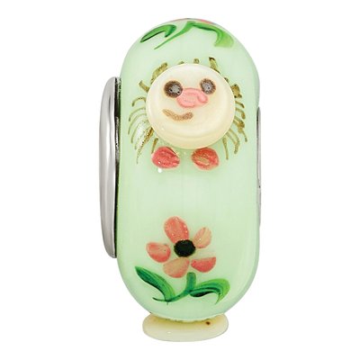 Sterling Silver Hattie Hedgehog Fenton Glass Bead – view 5