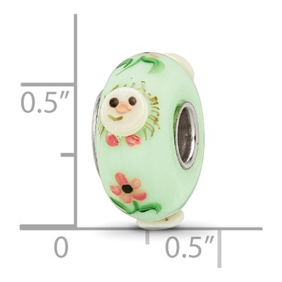 Sterling Silver Hattie Hedgehog Fenton Glass Bead – view 7