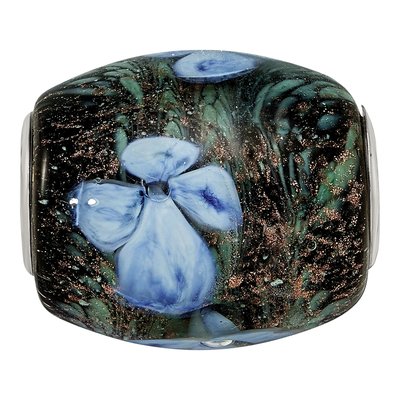 Sterling Silver Hydrangea Fenton Glass Bead – view 6