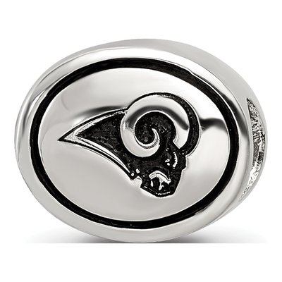 Sterling Silver Los Angeles Rams Bead