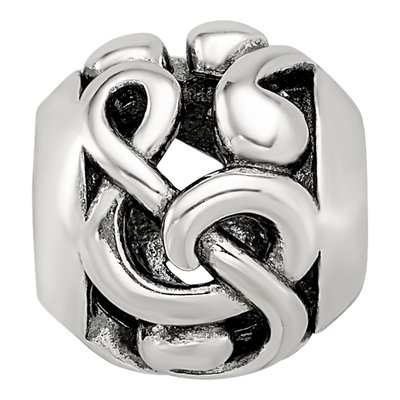 Sterling Silver Musical Notes Bead – view 5