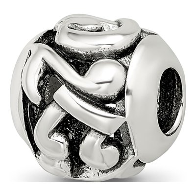 Sterling Silver Musical Notes Bead – view 7