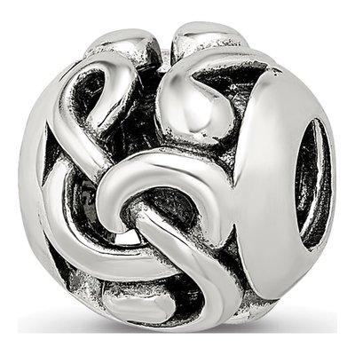 Sterling Silver Musical Notes Bead