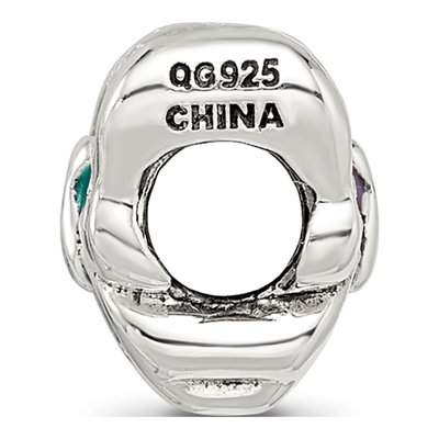 Sterling Silver CZ Butterfly Bead – view 3