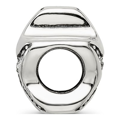 Sterling Silver CZ Starfish Bead – view 3