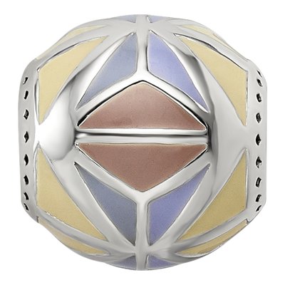 Sterling Silver Enameled Bead – view 5