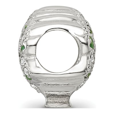 Sterling Silver CZ Tree Bead – view 3