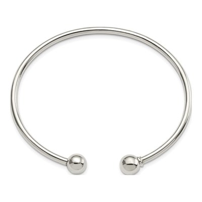 Sterling Silver Bangle Bracelet – view 3