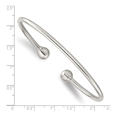 Sterling Silver Bangle Bracelet – view 5