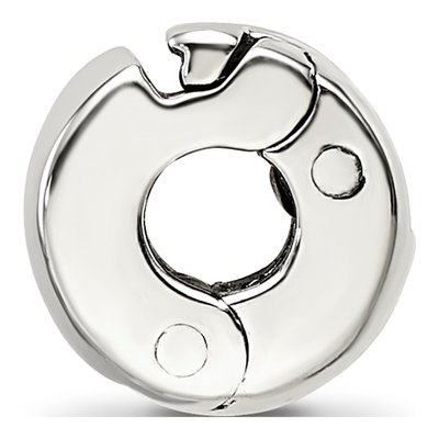 Sterling Silver Silicone Hinged Bead – view 3