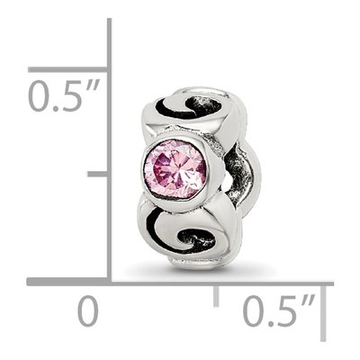 Sterling Silver CZ Bead – view 7