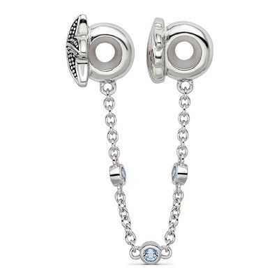 Sterling Silver CZ Security Bead – view 3