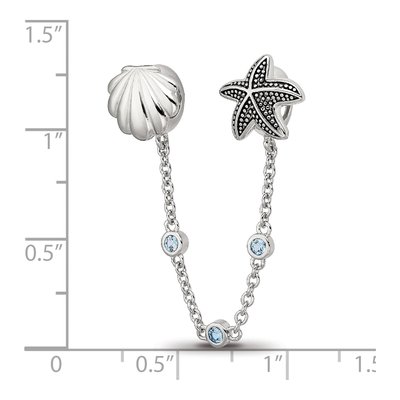 Sterling Silver CZ Security Bead – view 4