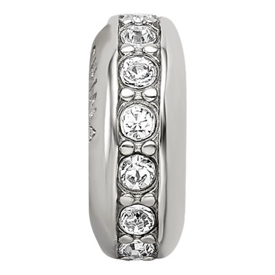 Sterling Silver CZ Gripper Bead – view 5