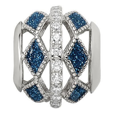 Sterling Silver CZ Bead – view 5