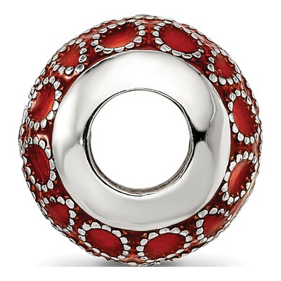 Sterling Silver CZ Enamel Bead – view 3