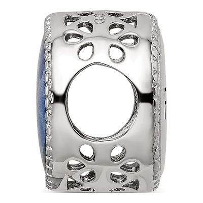 Sterling Silver February Flower Bead – view 3