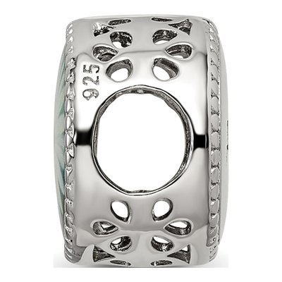 Sterling Silver April Flower Bead – view 3