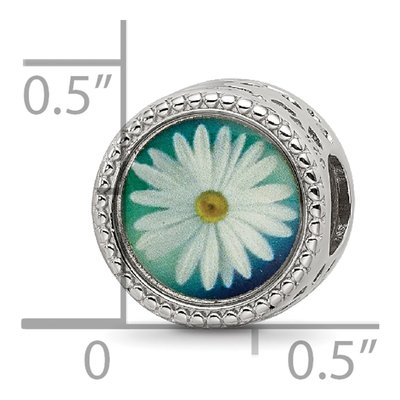 Sterling Silver April Flower Bead – view 6