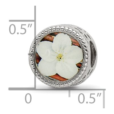 Sterling Silver May Flower Bead – view 6