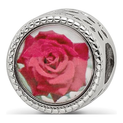 Sterling Silver June Flower Bead