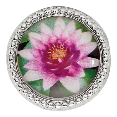 Sterling Silver July Flower Bead – view 4