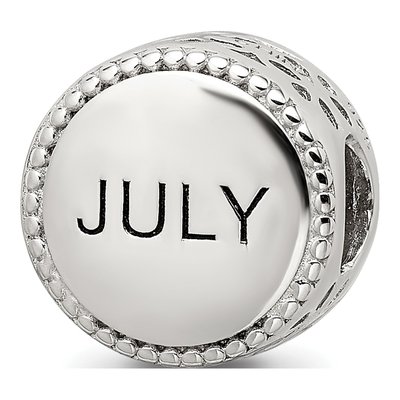 Sterling Silver July Flower Bead – view 5