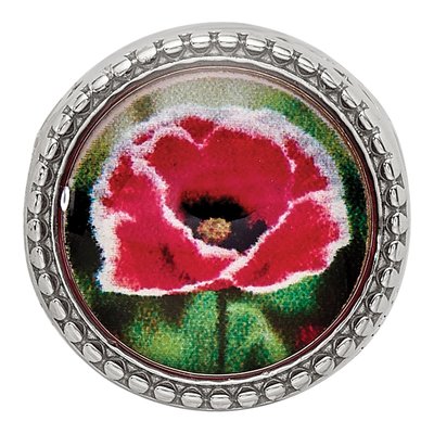 Sterling Silver August Flower Bead – view 4