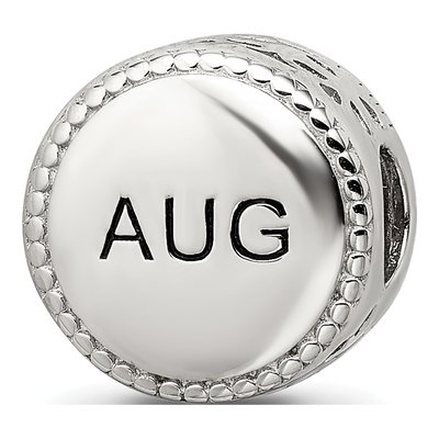 Sterling Silver August Flower Bead – view 5