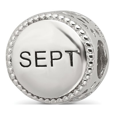 Sterling Silver September Flower Bead – view 5