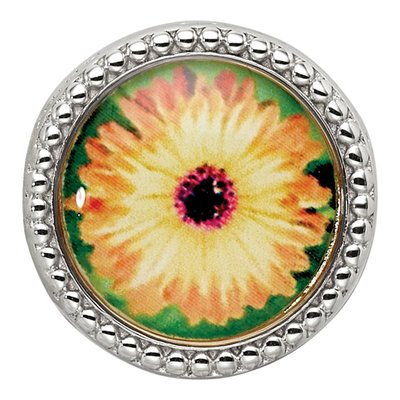 Sterling Silver October Flower Bead – view 4