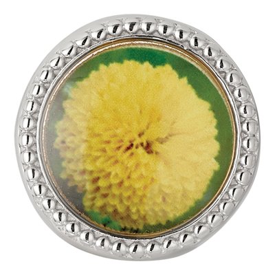 Sterling Silver November Flower Bead – view 4