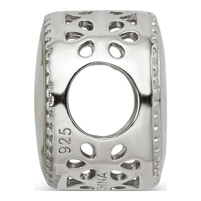 Sterling Silver December Flower Bead – view 3