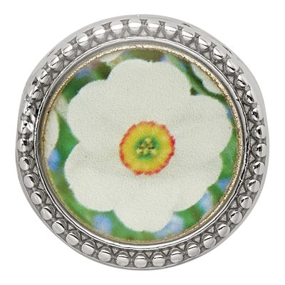 Sterling Silver December Flower Bead – view 4