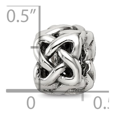 Sterling Silver Celtic Knot Bead – view 4