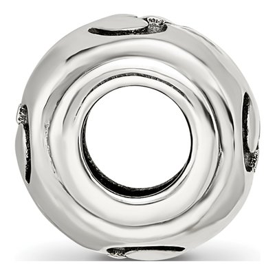 Sterling Silver Antiqued Om Bead – view 3