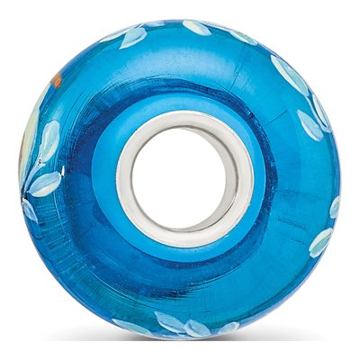 Sterling Silver Bird Blue Glass Bead – view 3